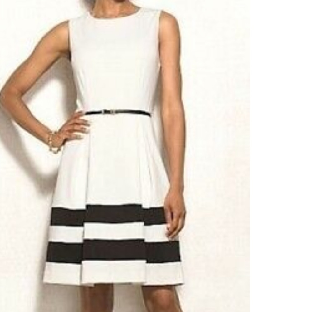 Calvin Klein | Fit ‘n Flare Colorblock Dress